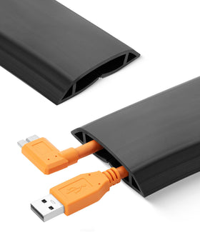 Bates Choice floor cord cover 5ft protects multiple cables in busy areas.
