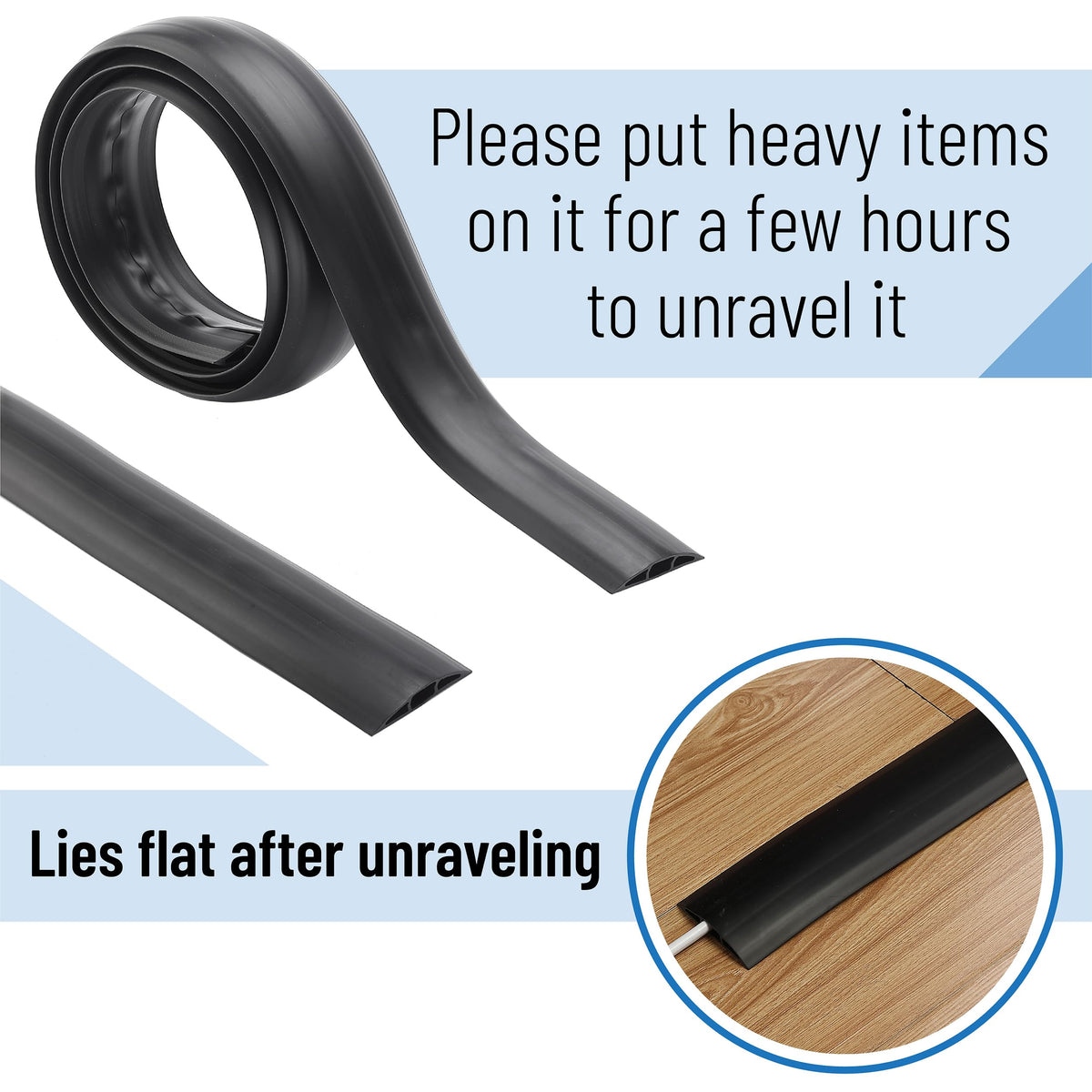 Bates Choice floor cover demonstrates quick, flexible installation for custom layouts.