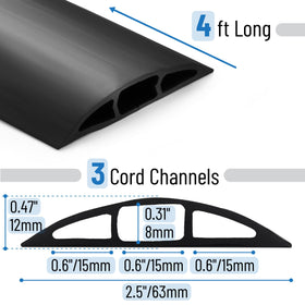 Bates Choice inner channel 15mm x 8mm shows cable capacity for tidy routing.