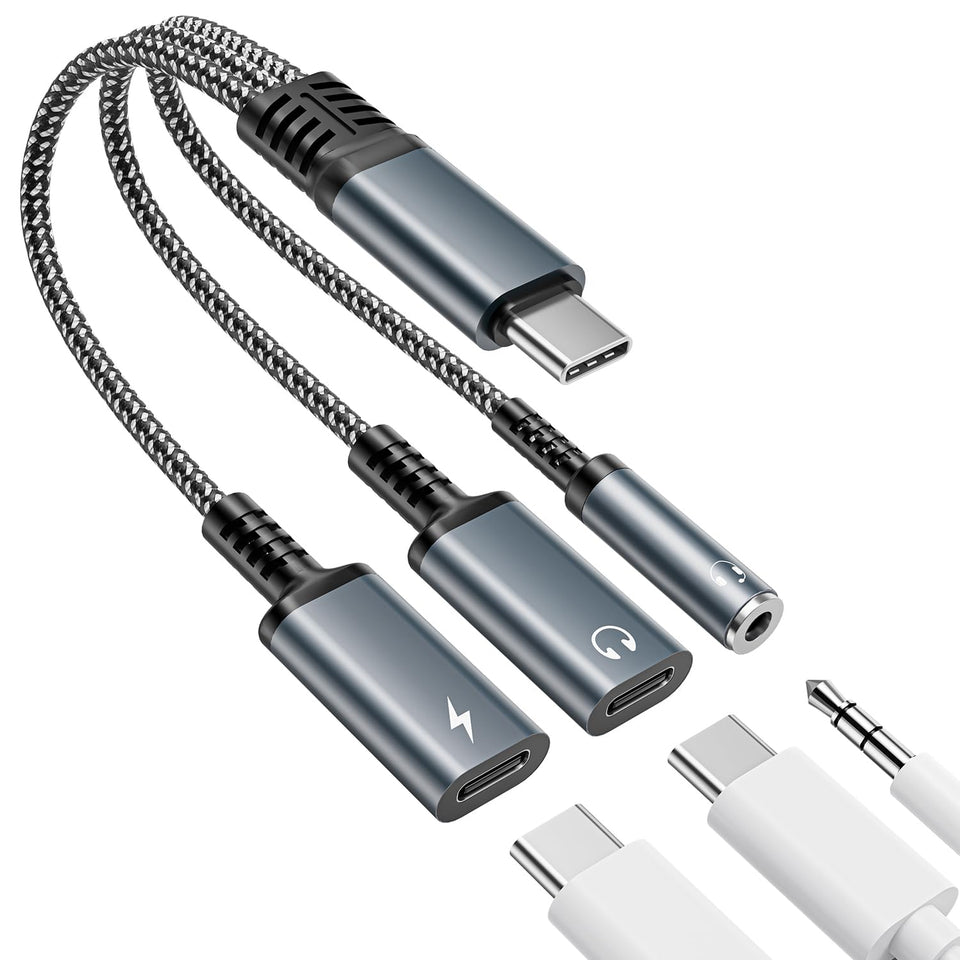 Bawanfa adapter front view showing ports and compact design for portable convenience