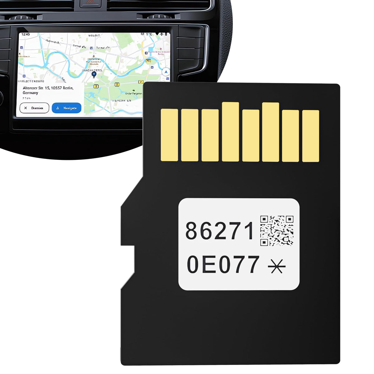 Bawanfa Plus 2026 Toyota navigation SD card ready for installation in compatible vehicles.