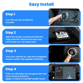Dashboard SD card slot showing plug-and-play installation of the Bawanfa card.