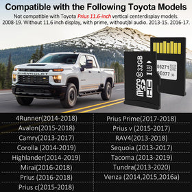 New Bawanfa Plus update card showing USA and Canada map coverage for Toyota.