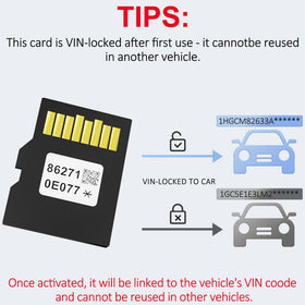 VIN-lock security icon indicating binding to your vehicle.