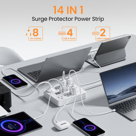 Bawmwim close-up of widely spaced outlets, fits bulky adapters easily