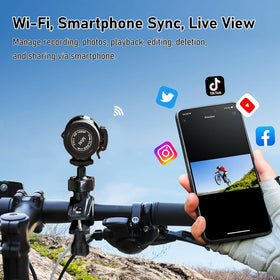 bayehngs ip66 waterproof action camera ready for rain and splashes