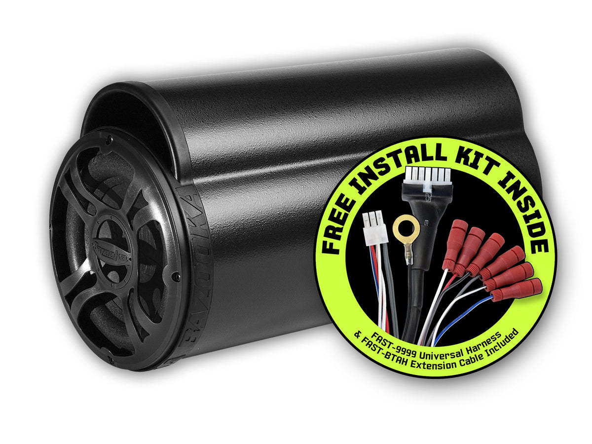 Bazooka BTA8100FHC side profile shows compact installation option for many vehicles