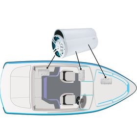Stainless steel hardware resists corrosion in saltwater environments.