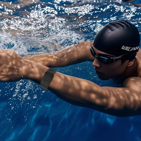 BBAMEN silicone SportFlex Band waterproof and sweatproof for aquatic use.