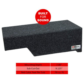 BBox accu-tuned sealed box side detail shows airtight construction for clean sound