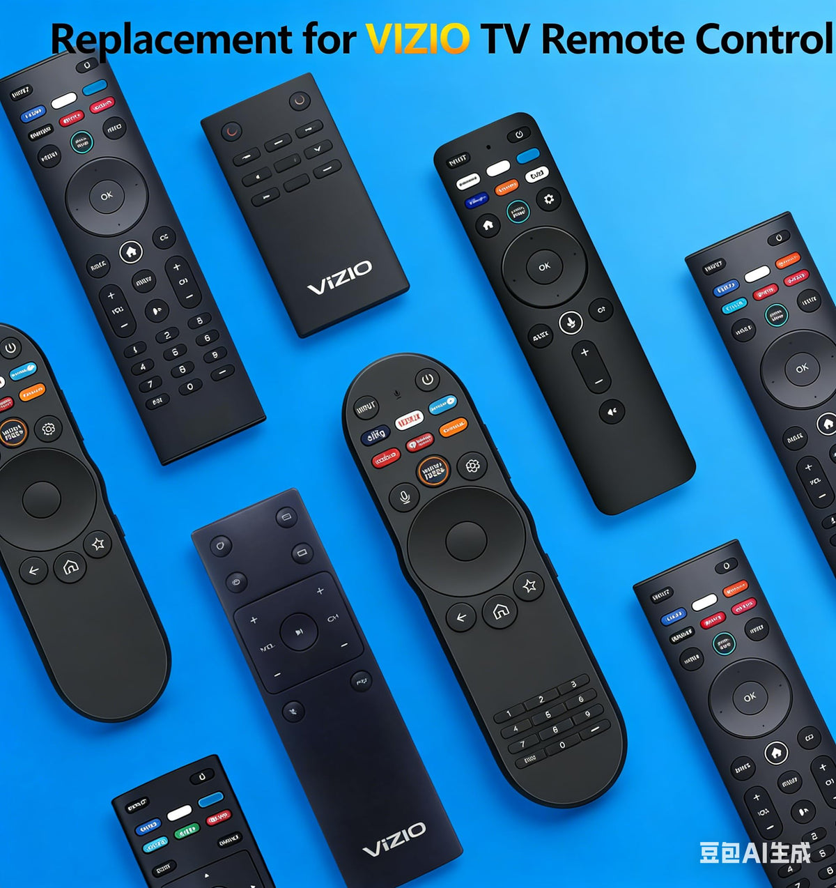 B BraiNice vizio remote side grip for one handed control