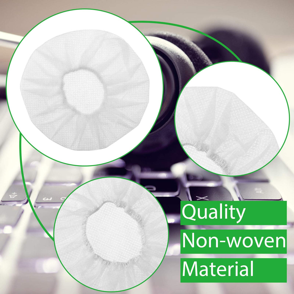 BBTO 200-piece disposable covers offer ample replacements for busy offices or events.