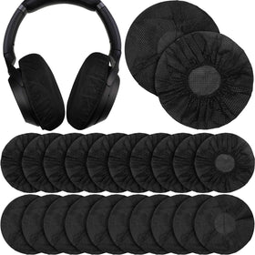 BBTO black headphone covers in individual packs for clean, on-the-go use.