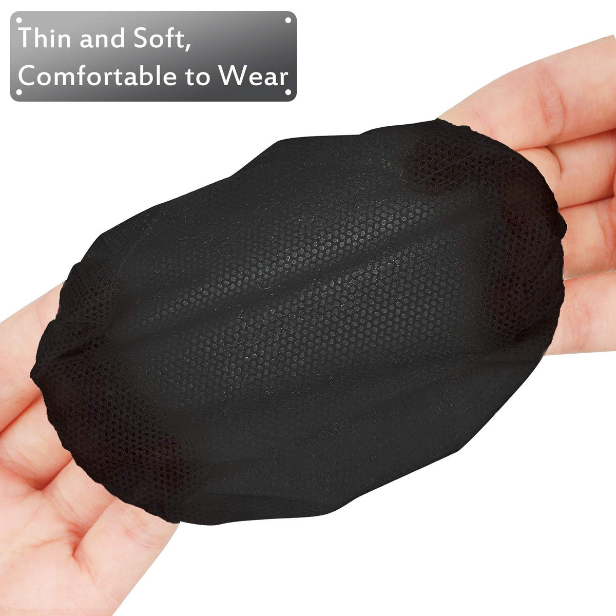 BBTO non-woven earpad covers with permeability to maintain dryness.