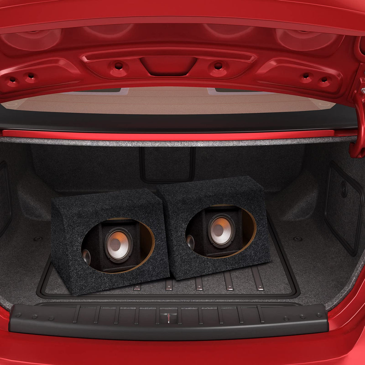 BBTO sealed rear panel detail protecting speakers from dust and debris