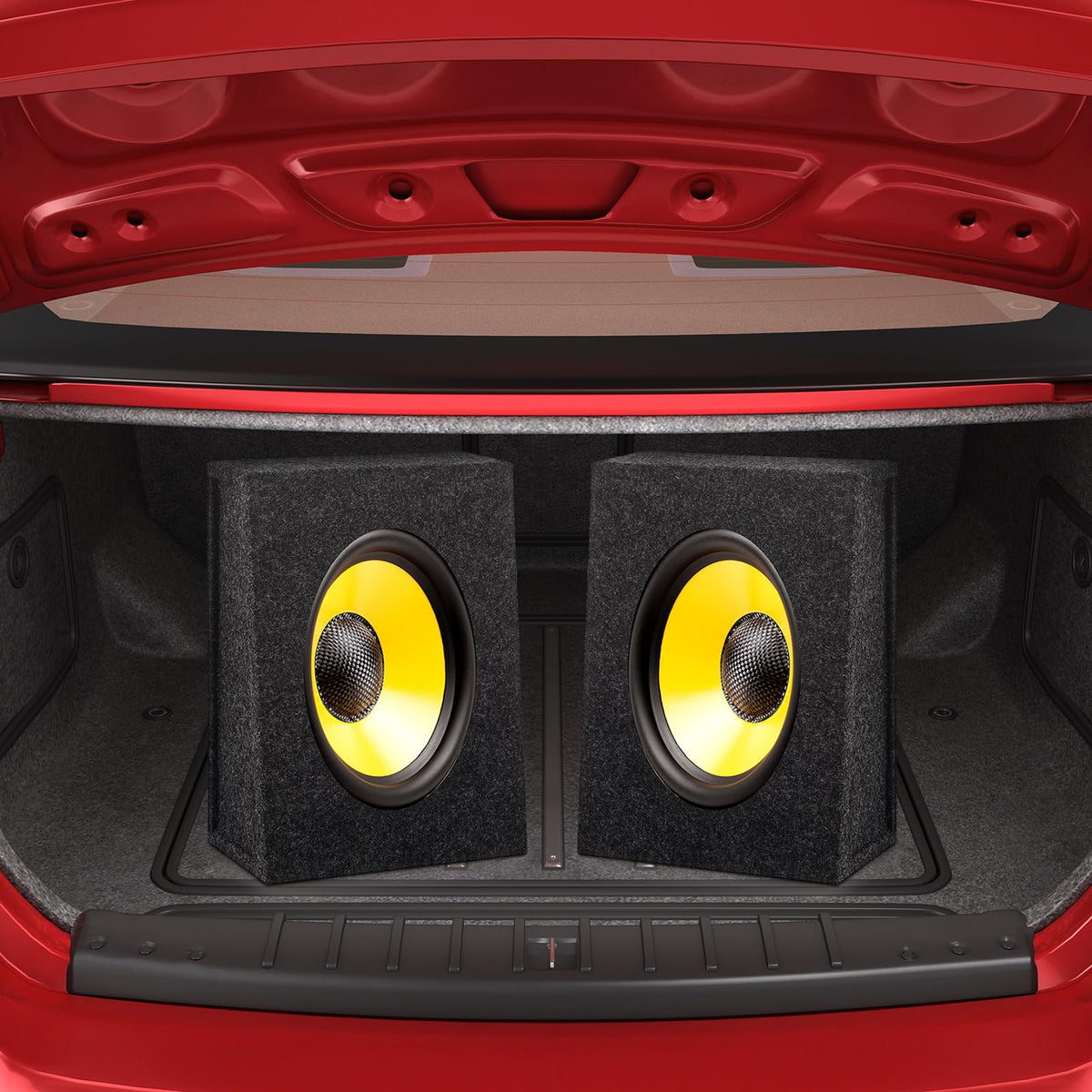 BBTO beside a 6x9 speaker showing scale and straightforward driver compatibility