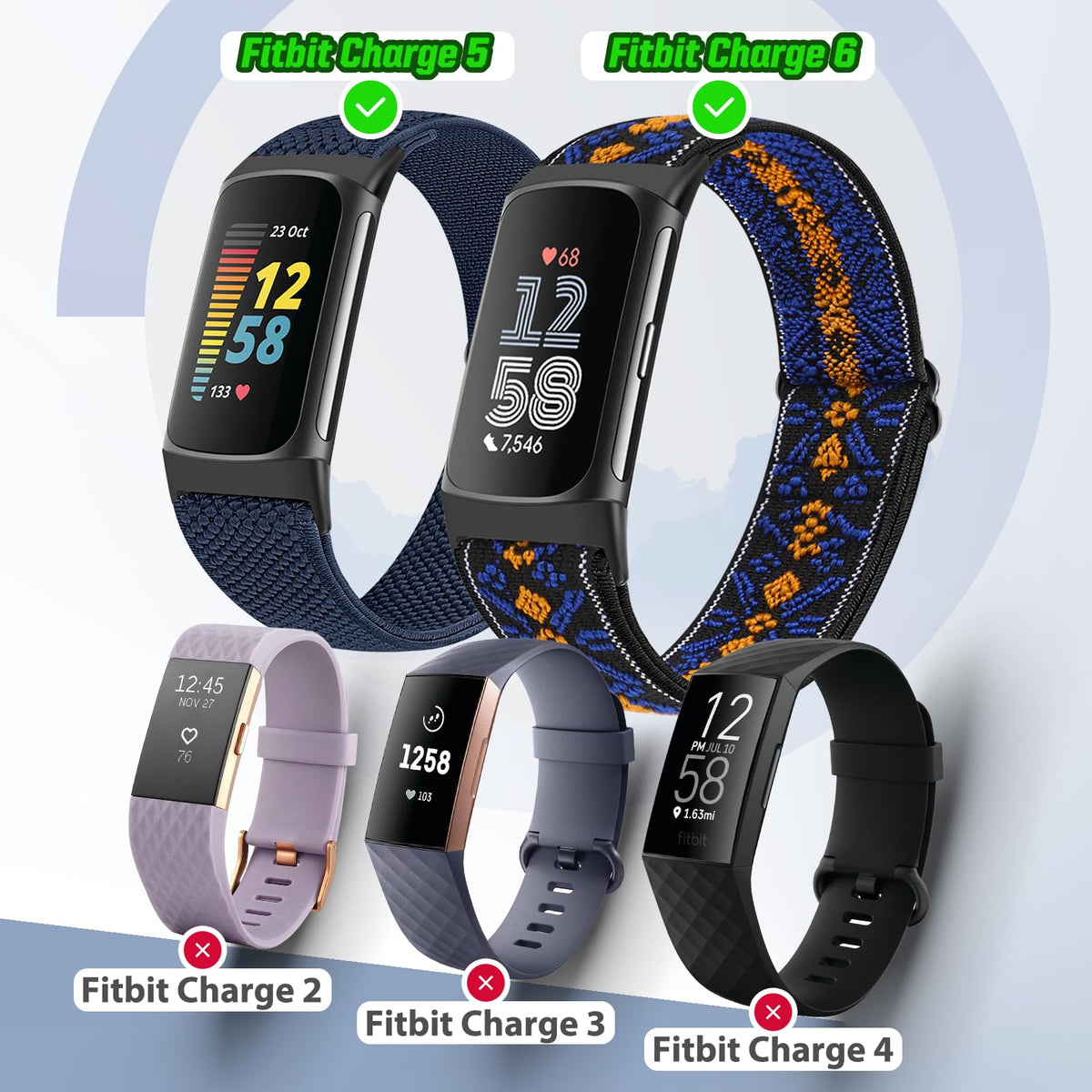 Bcuckood adjustable elastic loop with buckle for precise wrist sizing.