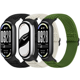 Bcuckood elastic band for Xiaomi Mi Band 10 blue, comfortable all-day wear.