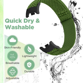 Bcuckood elastic band for Xiaomi Mi Band 8 sand, everyday comfort.