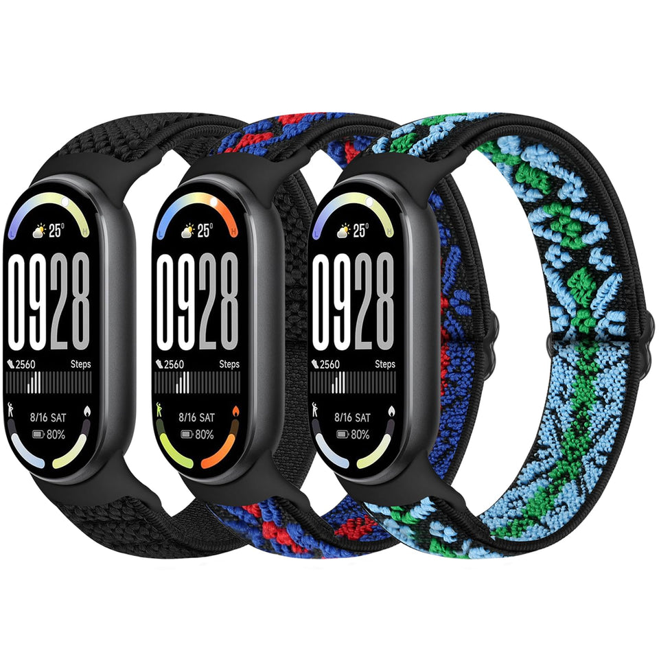 Bcuckood elastic band for Xiaomi Mi Band 10 in navy offers skin-friendly comfort for daily wear