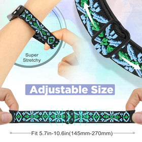 Bcuckood elastic band for Xiaomi Mi Band 10 in sage green keeps a secure fit during activities