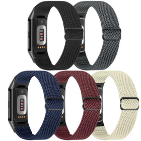 Bcuckood elastic nylon band for Charge5 – secure, adjustable fit.