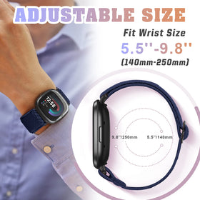 Bcuckood elastic nylon band Sense offers flexible sizing for daily comfort.