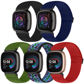 Bcuckood elastic nylon band for Versa 4 offers a secure fit and breathable comfort.