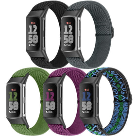 Bcuckood elastic nylon watch band for Charge 6 offers soft, breathable daily wear.