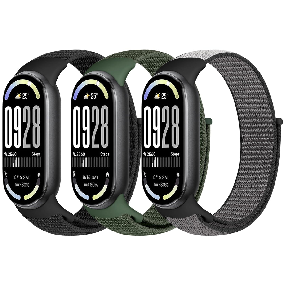 Bcuckood front packaging showing Xiaomi-compatible strap and color set benefits comfort