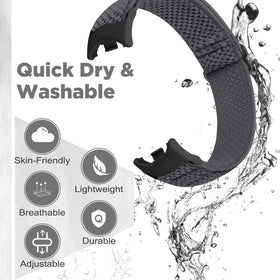 Bcuckood skin-friendly nylon band feels soft on the skin and dries quickly after workouts.