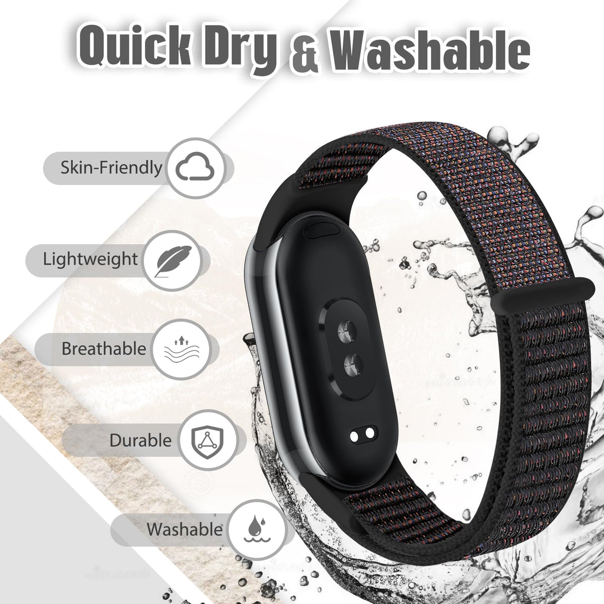 Bcuckood wrist fit size comparison showing adjustable band for different wrists