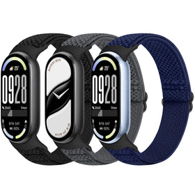 Bcuckood elastic band for Xiaomi Band 10 shows soft nylon weave for all-day comfort.