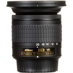 Nikon AF-P DX 10-20mm VR lens durable build for rugged outdoor shoots.