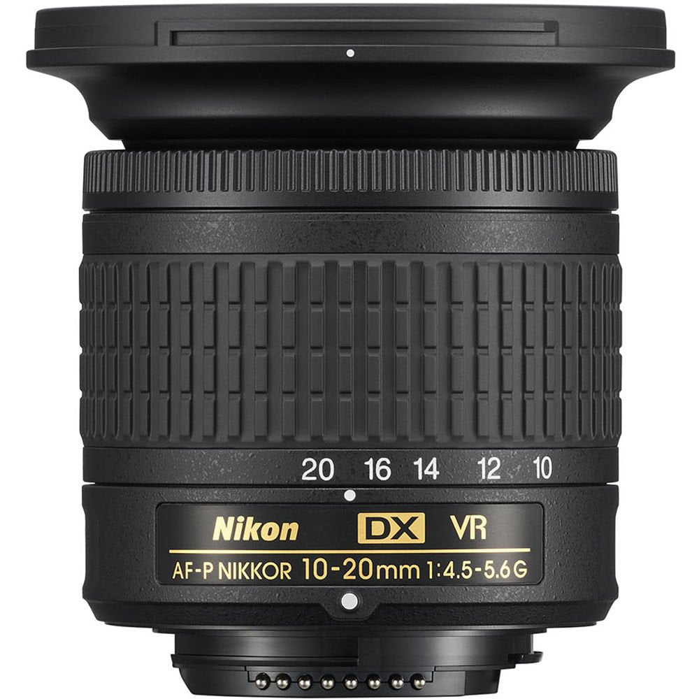 Nikon AF-P DX 10-20mm VR near-silent autofocus for discreet video capture.