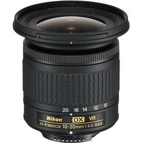 Nikon 10-20mm VR lens with VR stabilization for sharp handheld shots.