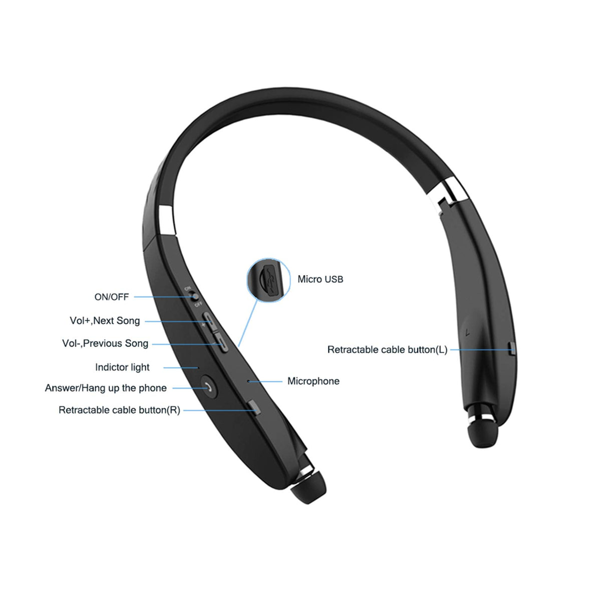 BEARTWO in-use while running showing secure fit and sweat-friendly design