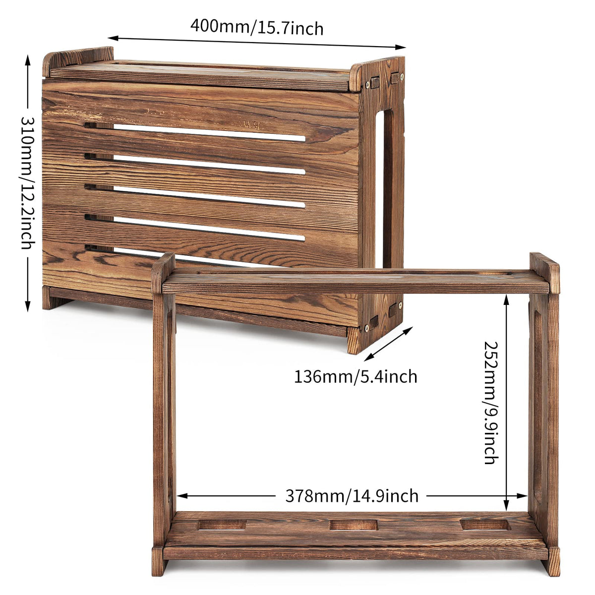 BearUT router storage box opened to reveal roomy interior.
