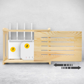 BEARUT mounted shelf under desk keeps devices organized