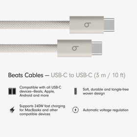 Beats connector close-up highlighting reinforced strain relief for longevity