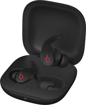 Beats Fit Pro charging case open for on-the-go charging