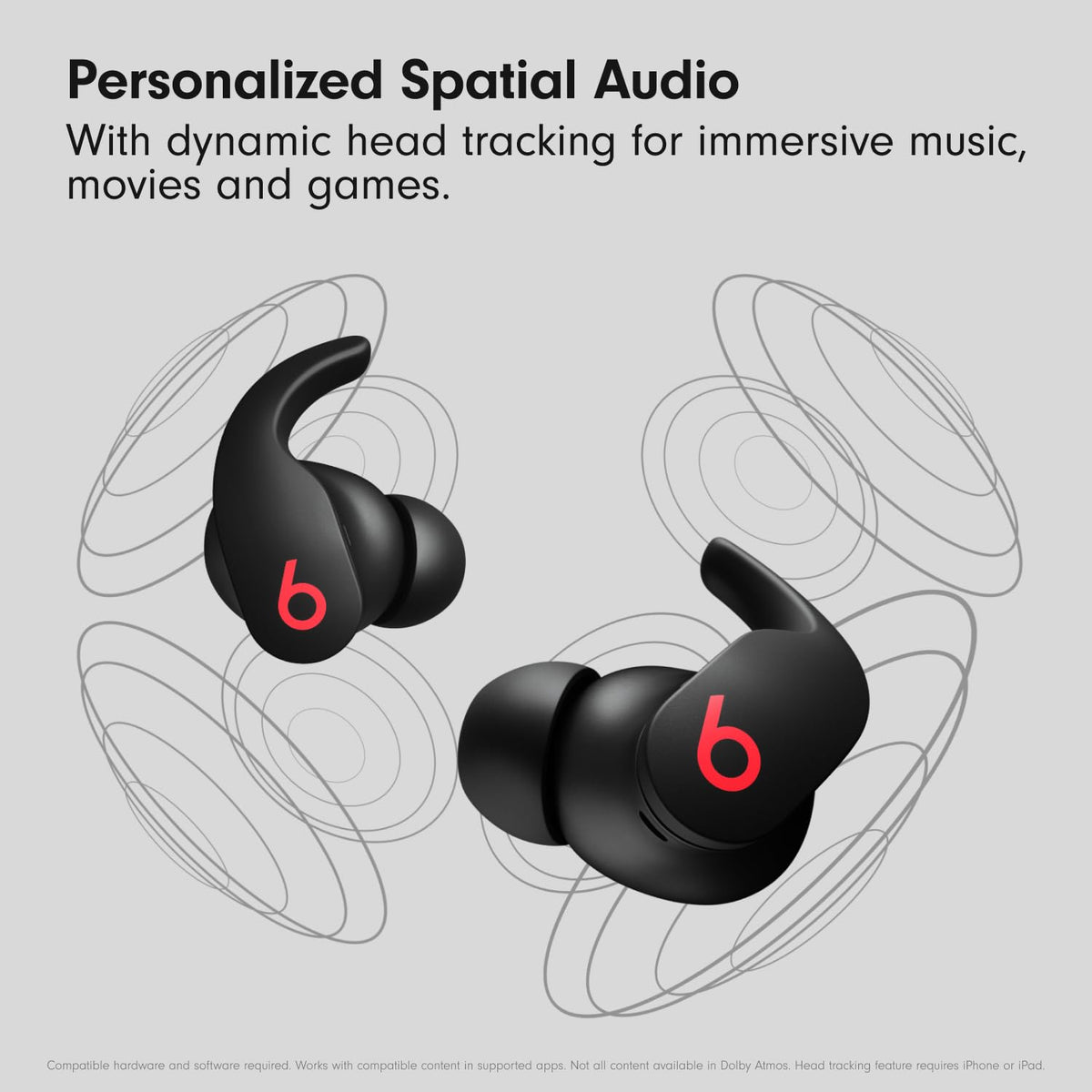 Charging case open with Beats Fit Pro ready to recharge.