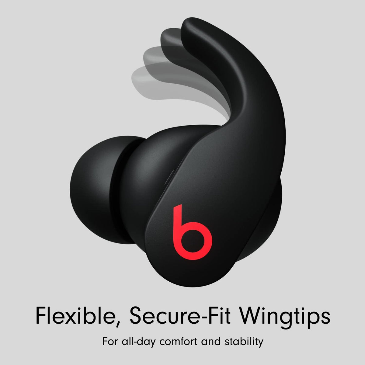 Beats Fit Pro charging case open for easy on-the-go recharging.