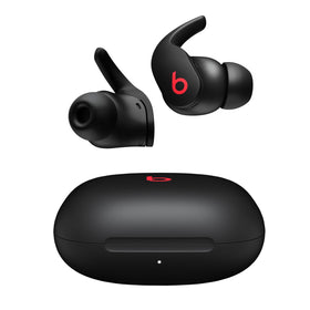 Beats Fit Pro earbuds in their charging case for portable power on the go.