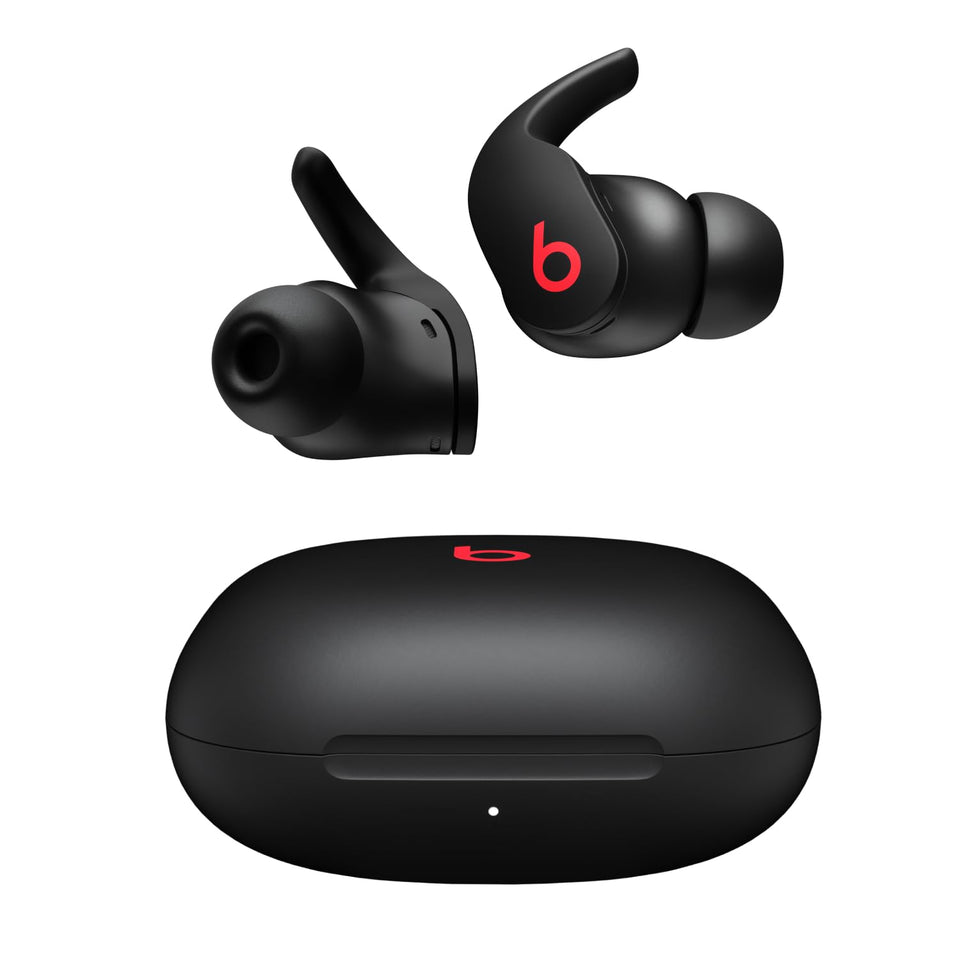 Beats Fit Pro earbuds in their charging case for portable power on the go.