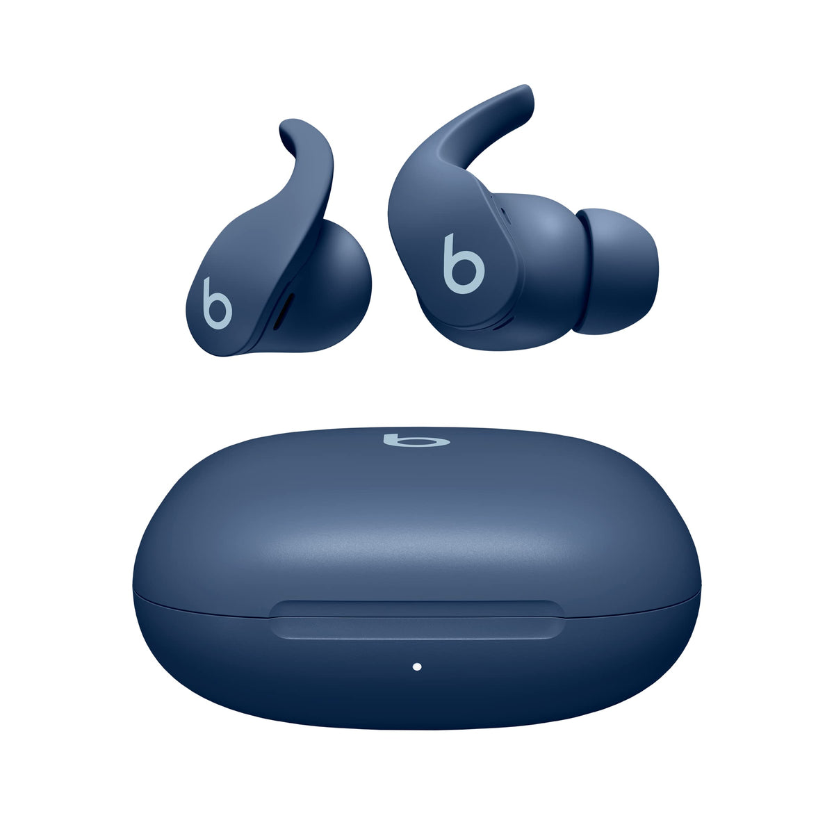 Beats Fit Pro renewed tidal blue earbuds in case for secure storage and quick access