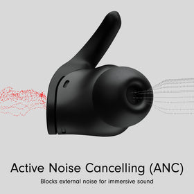 Beats Fit Pro spatial audio with head tracking for immersive music and movies.