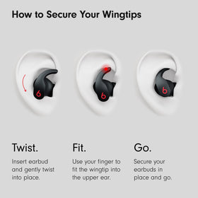 Beats Fit Pro with secure wingtips for all-day stability during workouts.