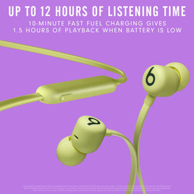 Beats Flex flexible neckband close-up highlighting comfort and durable design
