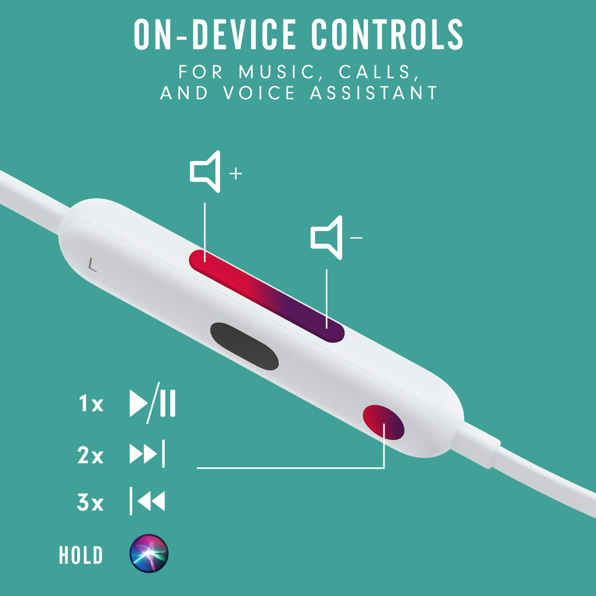 Beats Flex shown in hand to demonstrate compact size and portability